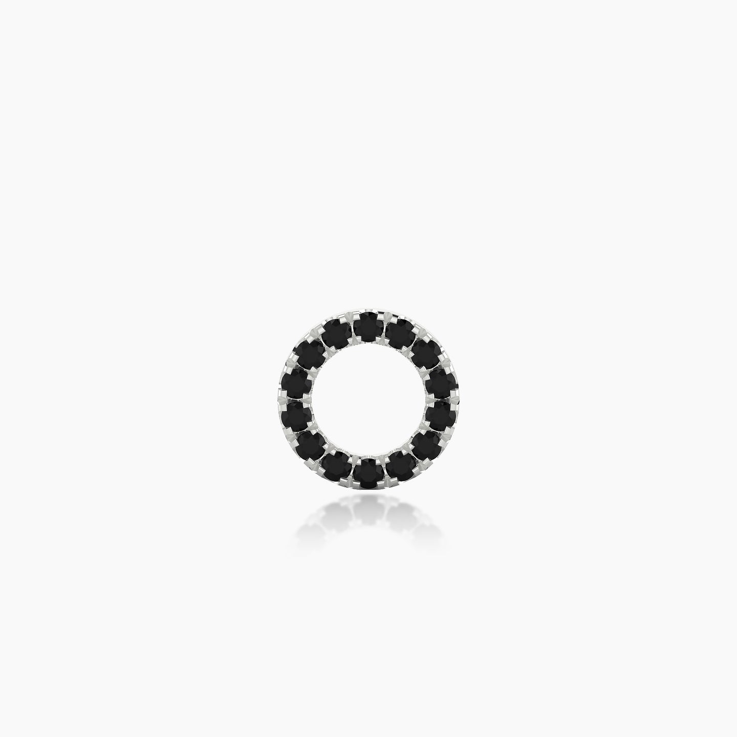 Sulis | 18k White Gold 5 mm 6.5 mm Black Diamond Piercing