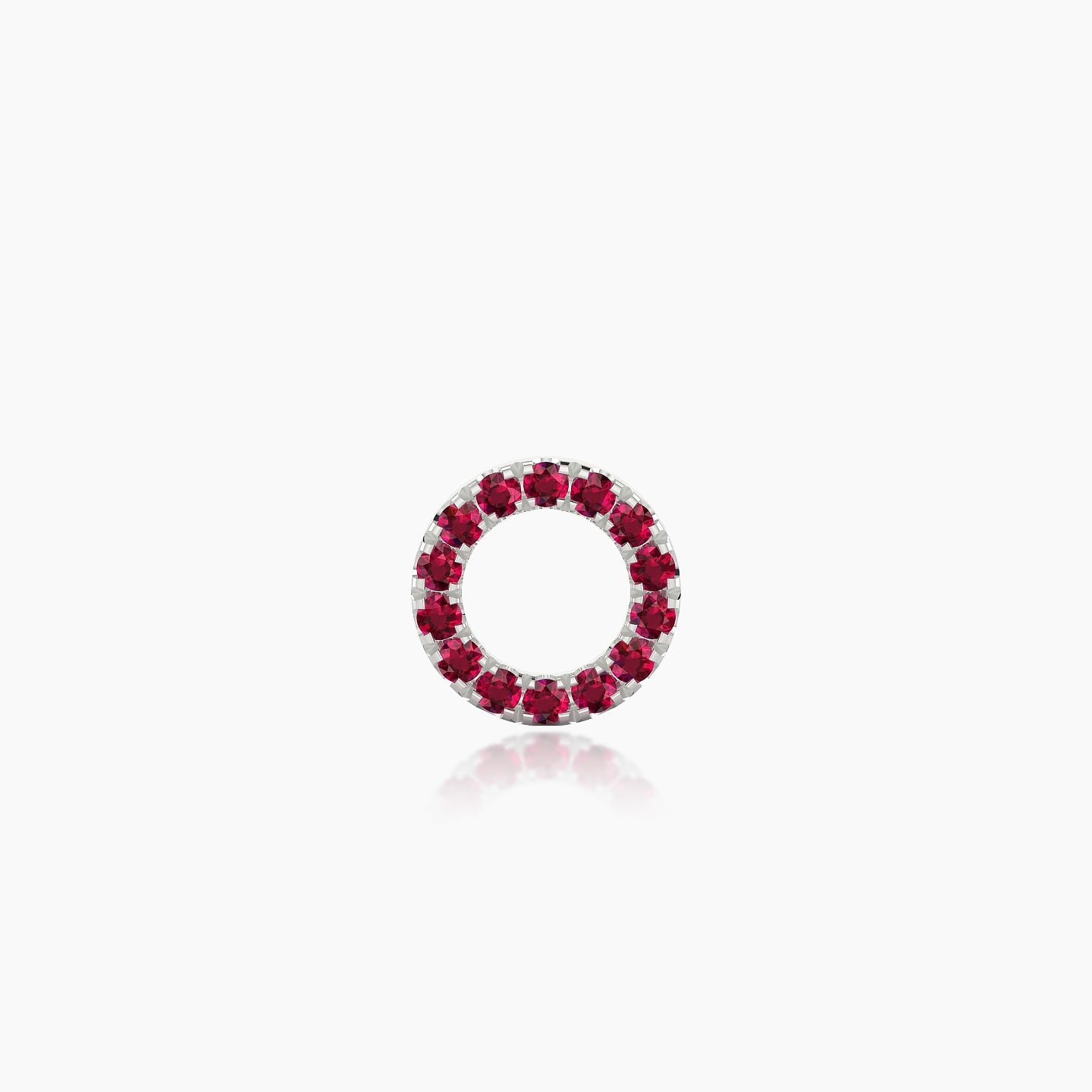 Sulis | 18k White Gold 5 mm 6.5 mm Ruby Piercing