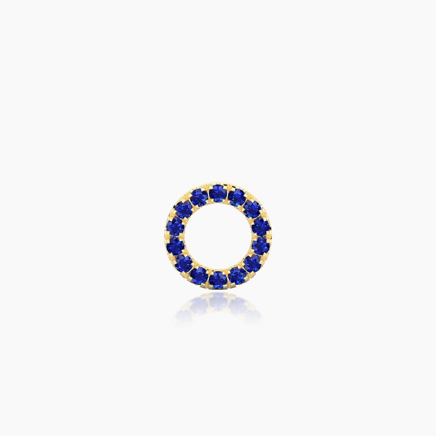 Sulis | 18k Yellow Gold 5 mm 6.5 mm Sapphire Piercing