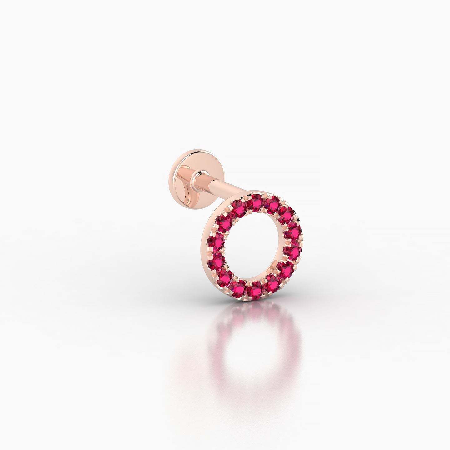 Sulis | 18k Rose Gold 5 mm 6.5 mm Ruby Piercing