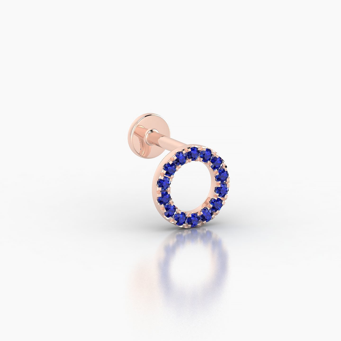 Sulis | 18k Rose Gold 5 mm 6.5 mm Sapphire Piercing