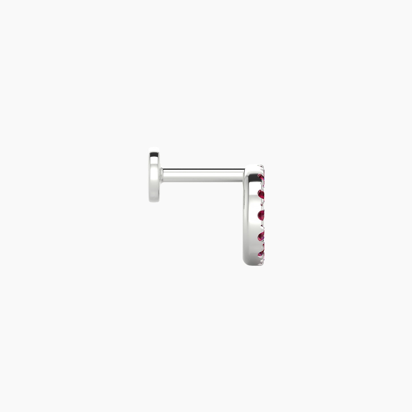 Sulis | 18k White Gold 5 mm 6.5 mm Ruby Piercing