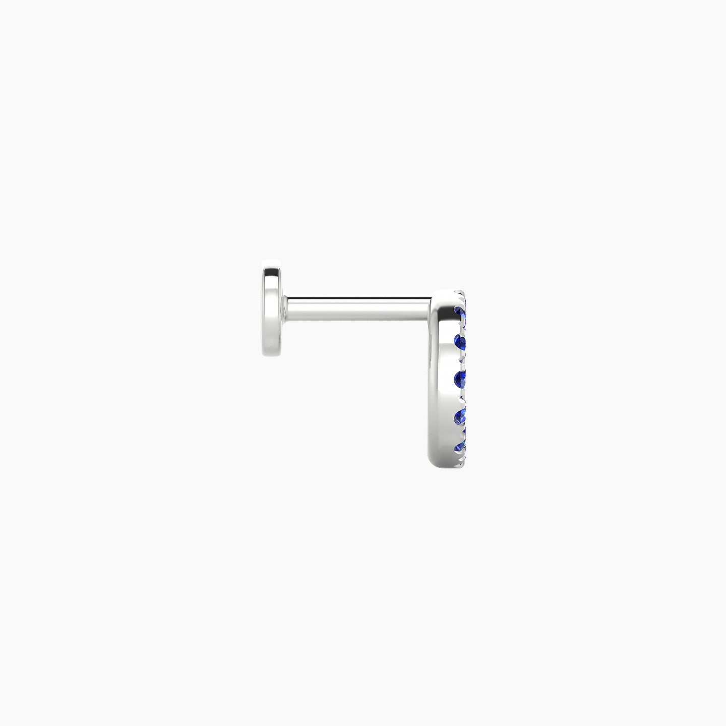 Sulis | 18k White Gold 5 mm 6.5 mm Sapphire Piercing