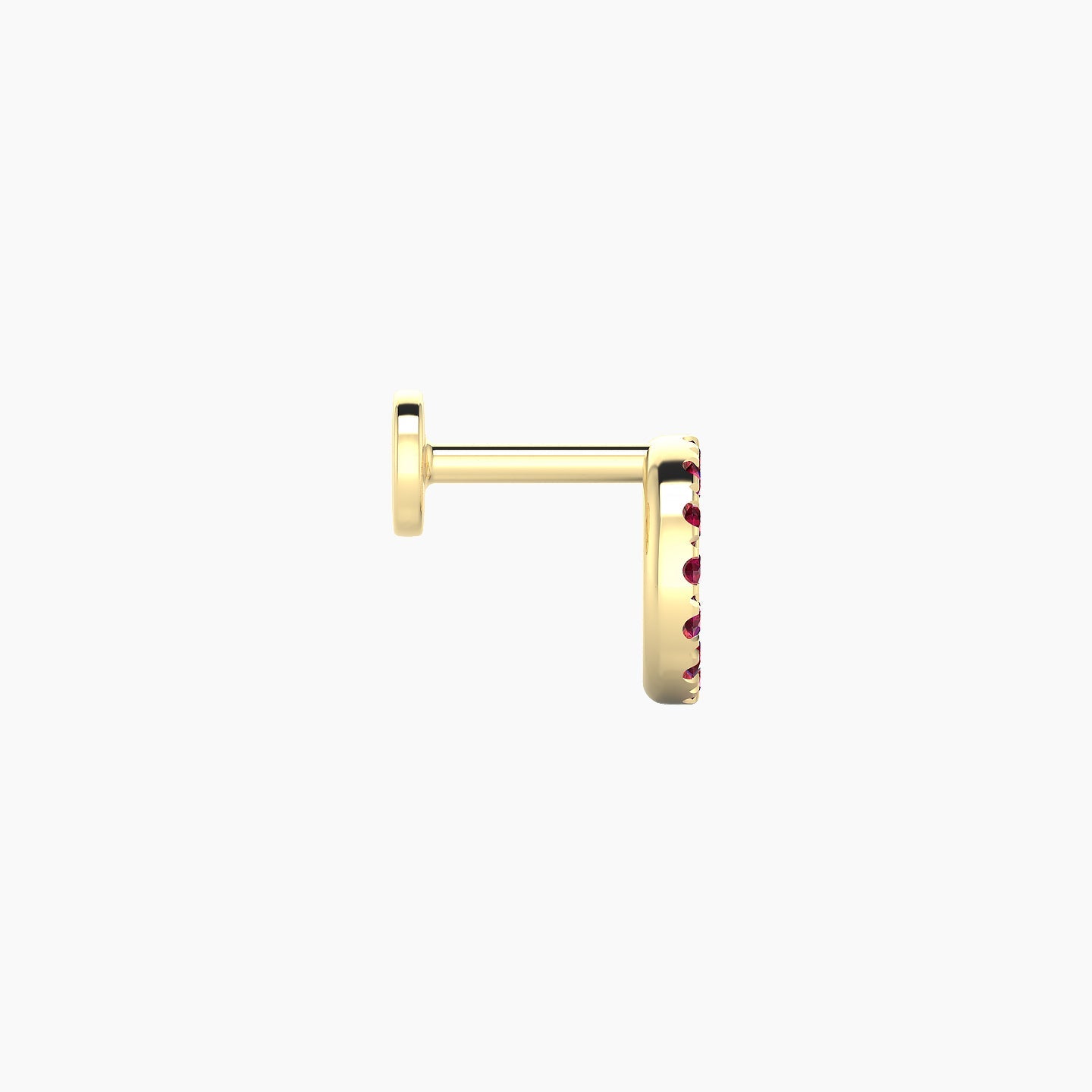 Sulis | 18k Yellow Gold 5 mm 6.5 mm Ruby Piercing