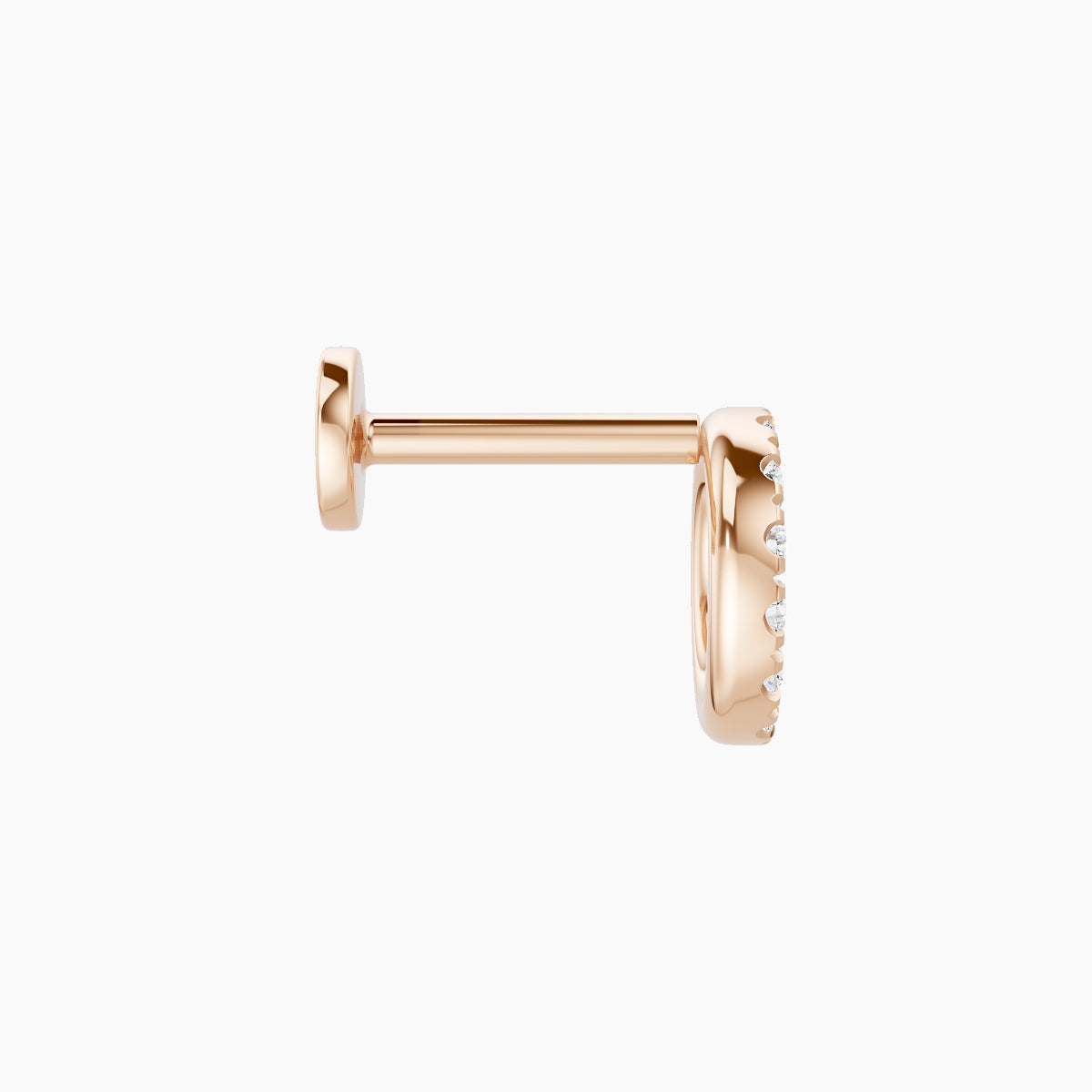 Sulis | 18k Rose Gold 6.5 mm 6.5 mm Diamond Piercing