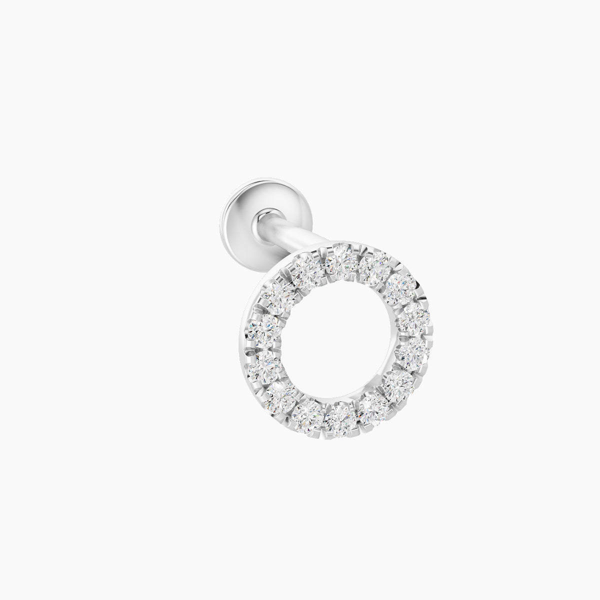 Sulis | 18k White Gold 6.5 mm 6.5 mm Diamond Piercing