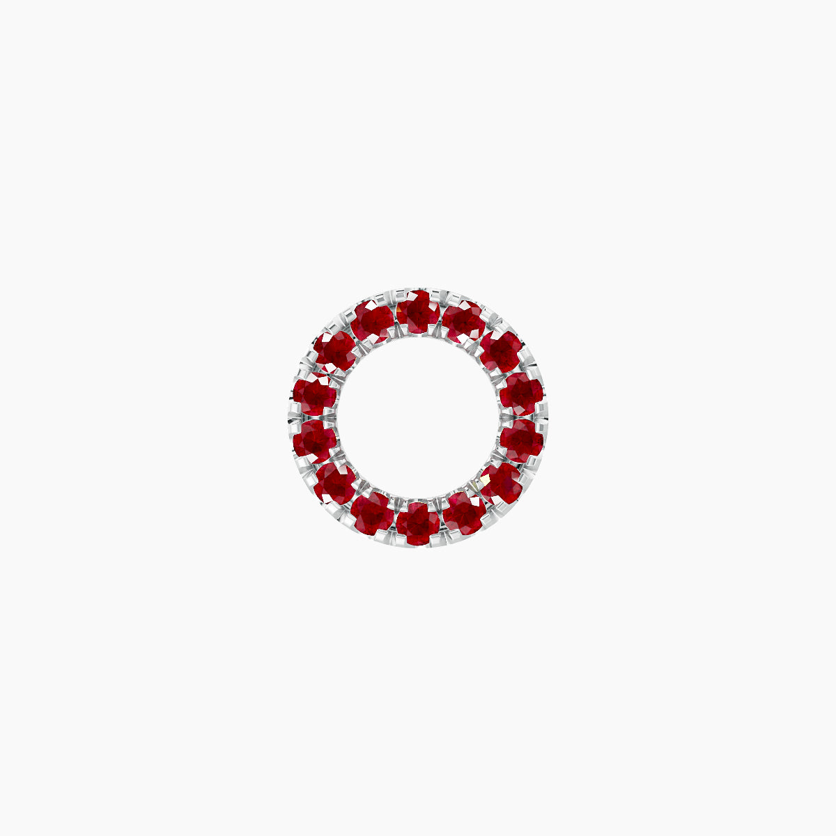 Sulis | 18k White Gold 6.5 mm 6.5 mm Ruby Piercing
