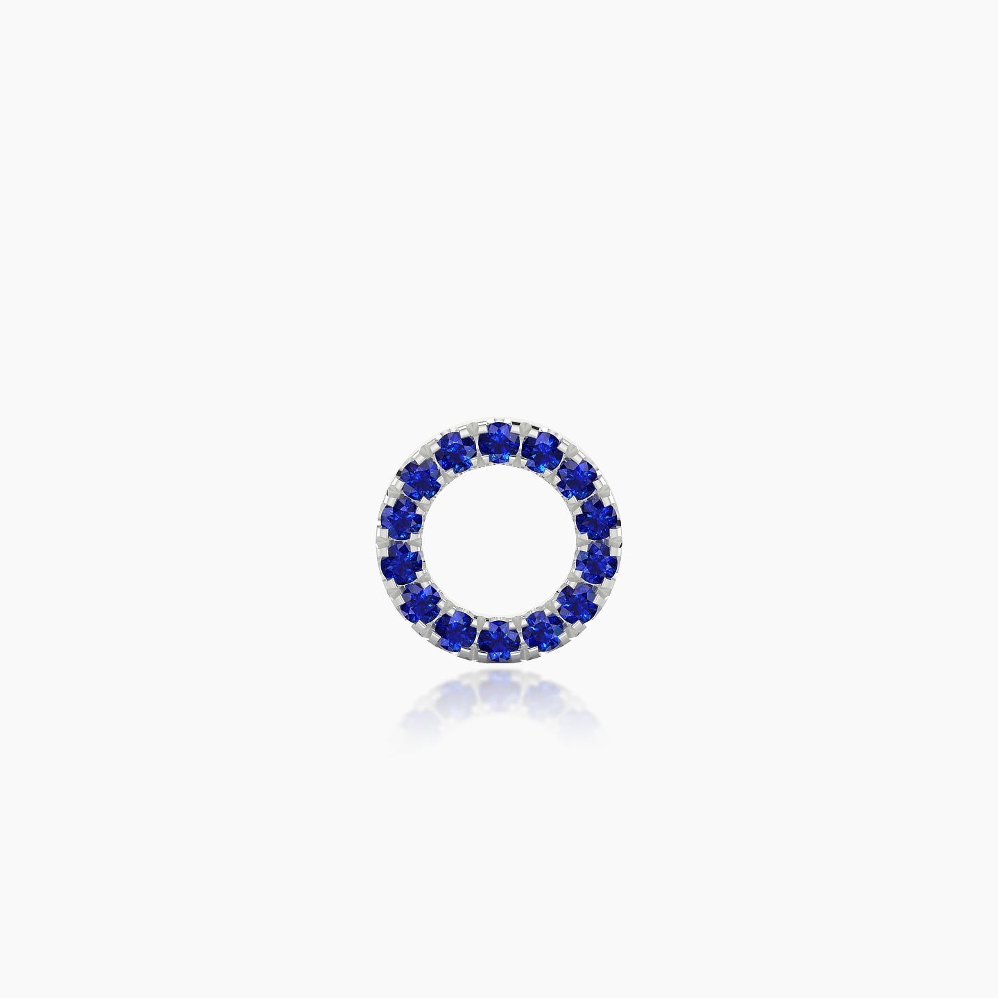 Sulis | 18k White Gold 6.5 mm 6.5 mm Sapphire Piercing