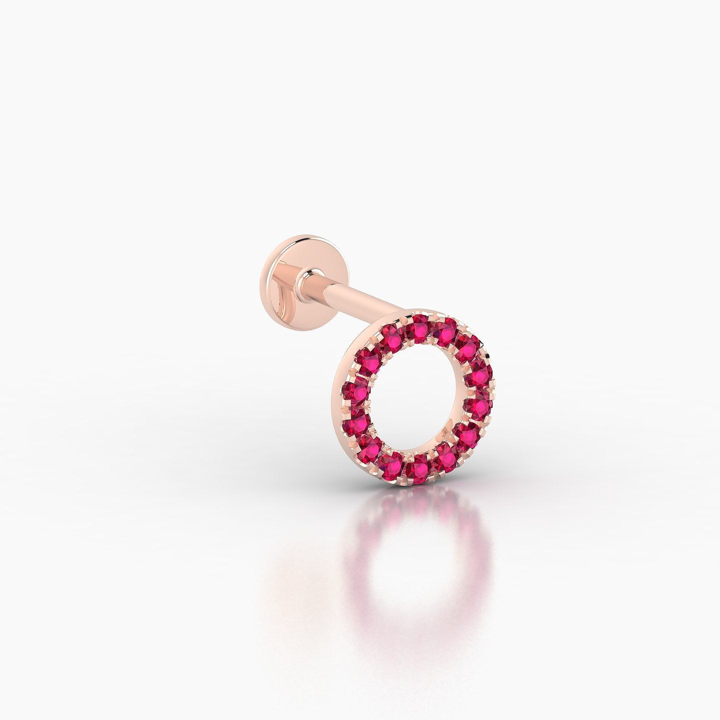 Sulis | 18k Rose Gold 6.5 mm 6.5 mm Ruby Piercing