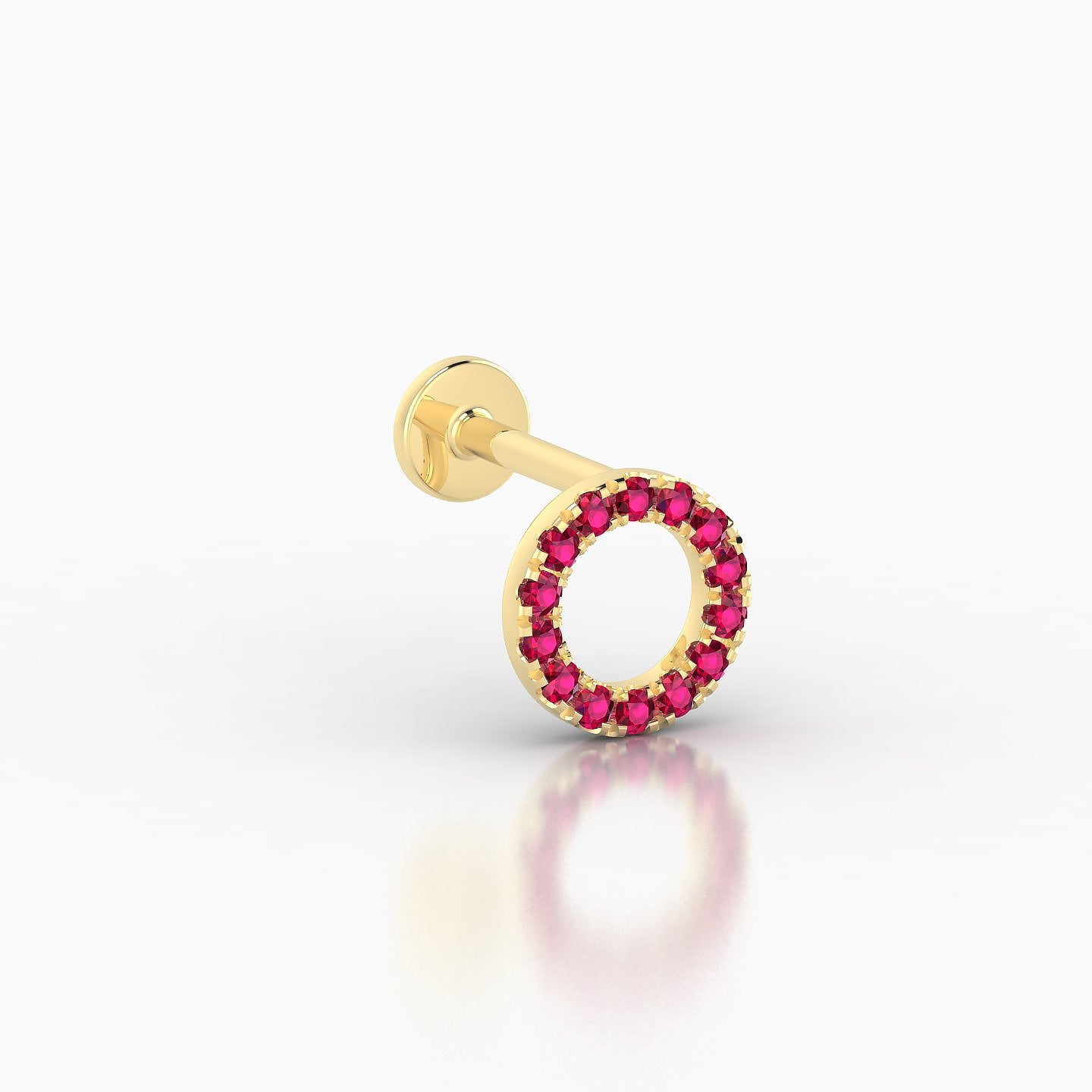 Sulis | 18k Yellow Gold 6.5 mm 6.5 mm Ruby Piercing