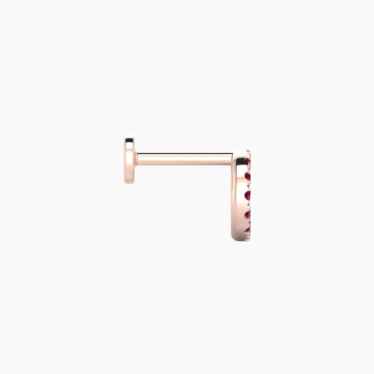 Sulis | 18k Rose Gold 6.5 mm 6.5 mm Ruby Piercing