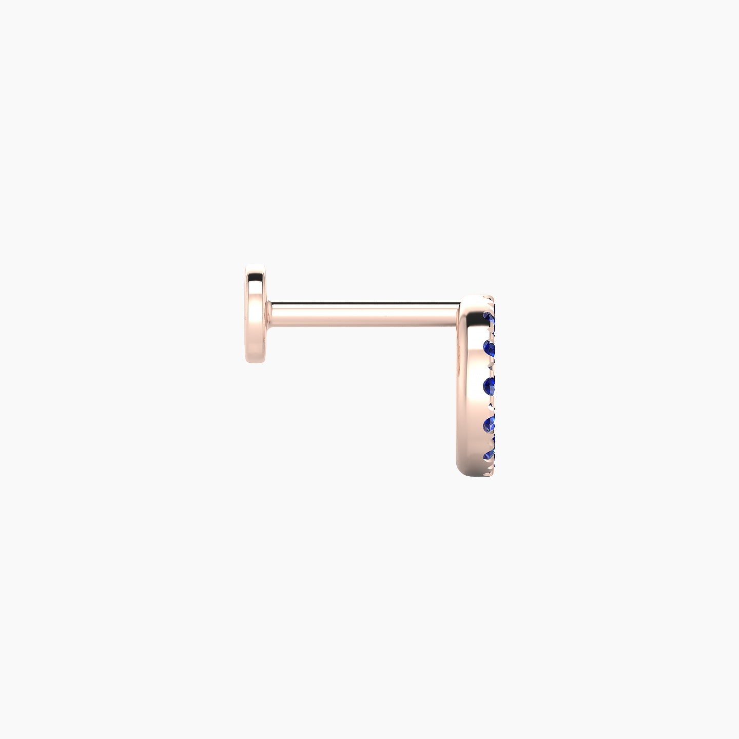 Sulis | 18k Rose Gold 6.5 mm 6.5 mm Sapphire Piercing