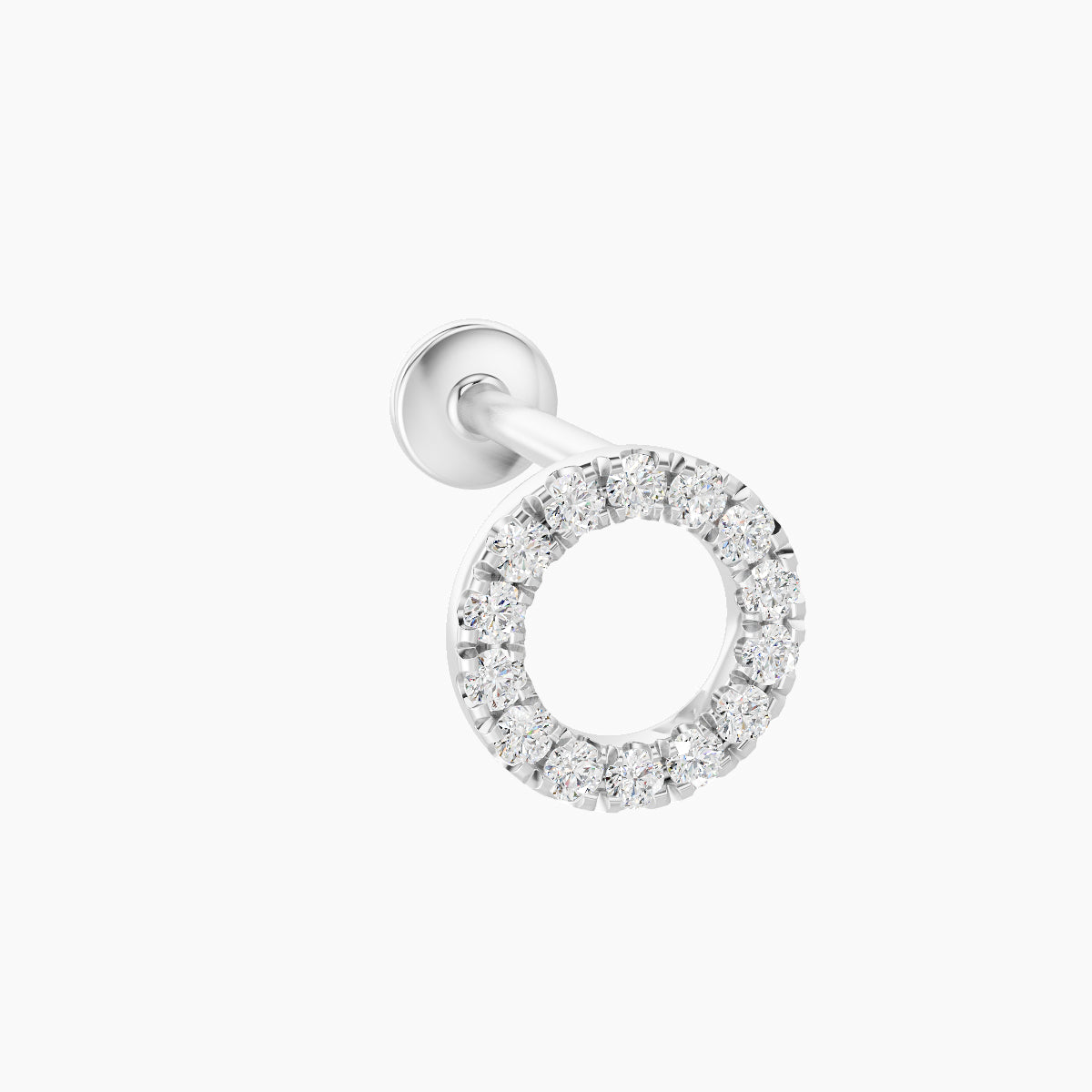 Sulis | 18k White Gold 6.5 mm 8 mm Diamond Piercing