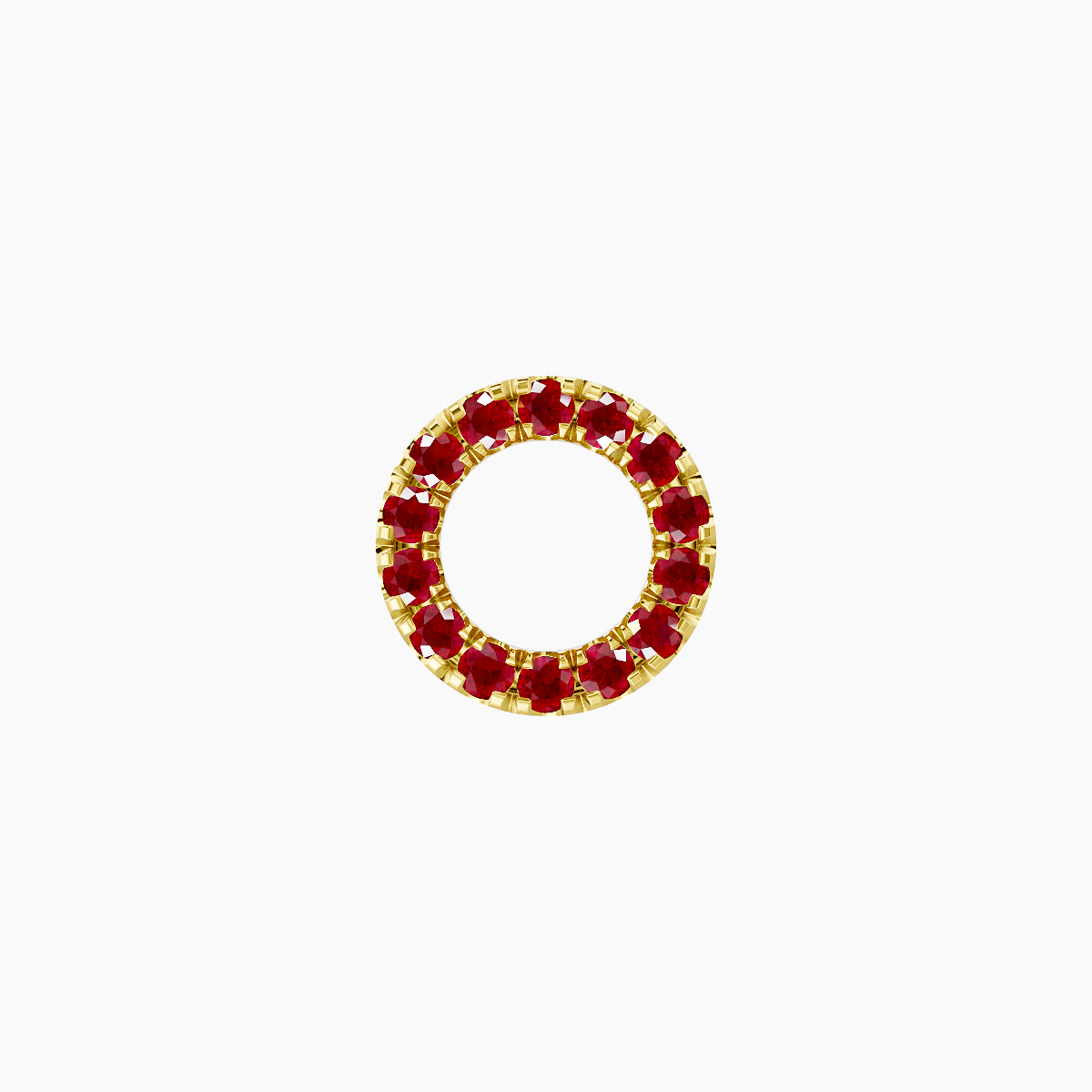 Sulis | 18k Yellow Gold 8 mm 6.5 mm Ruby Piercing