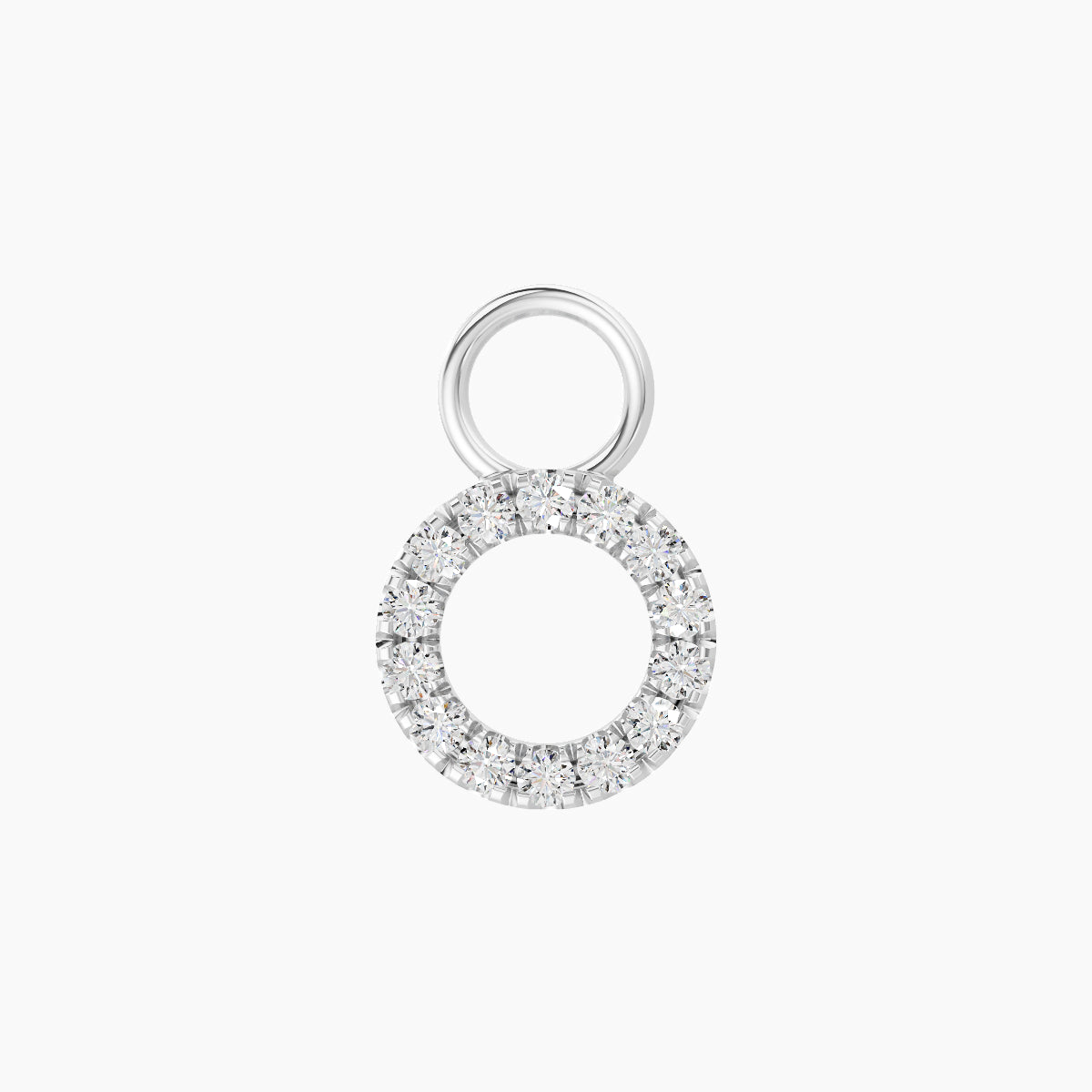 Sulis | 18k White Gold 6.5 mm Diamond Charm