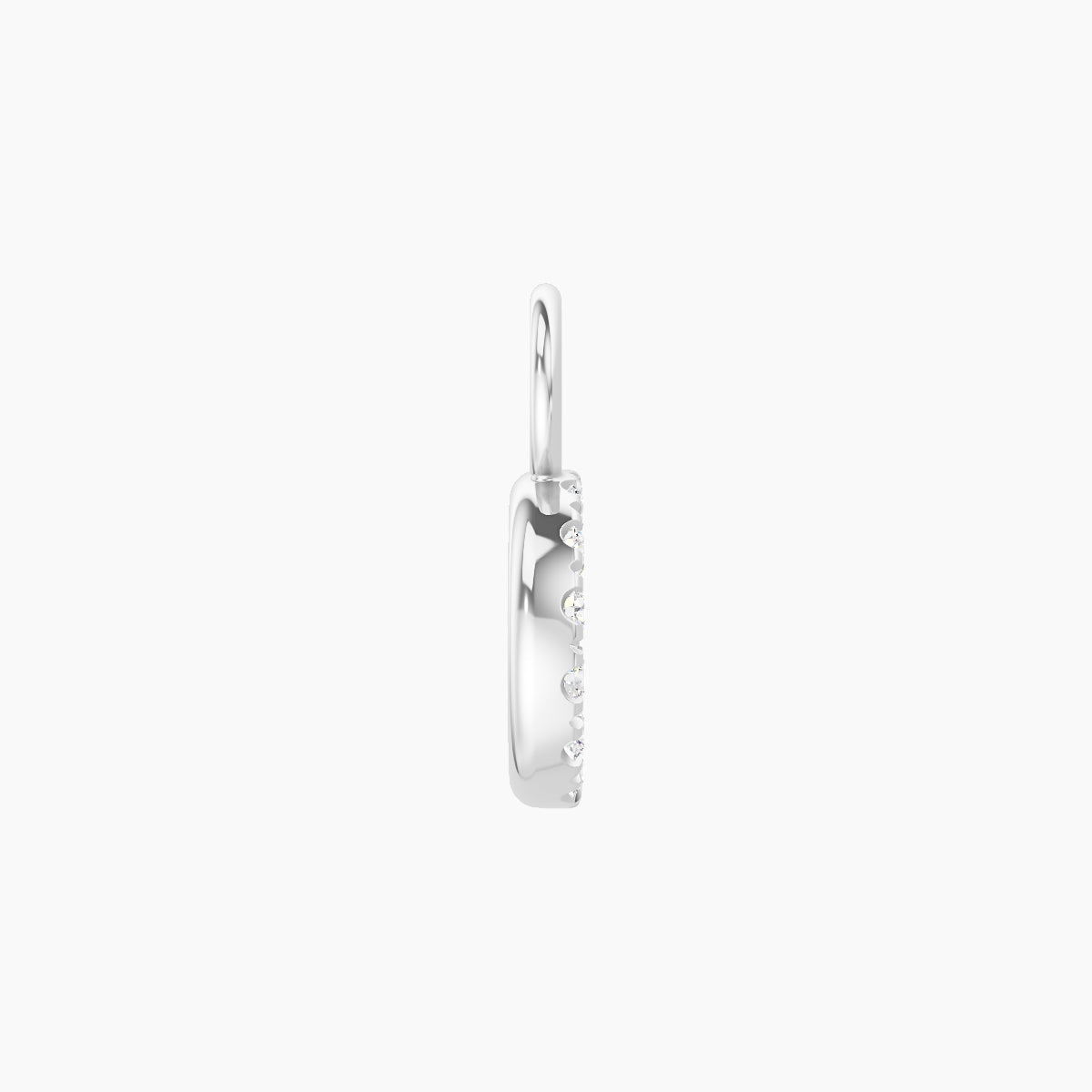 Sulis | 18k White Gold 6.5 mm Diamond Charm