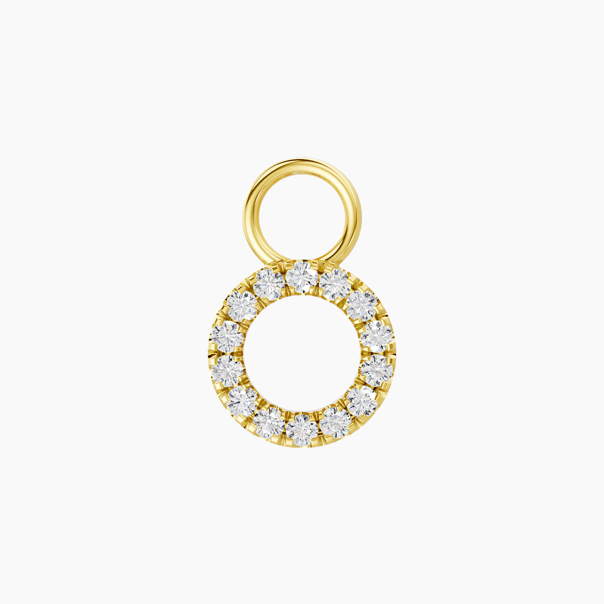 Sulis | 18k Yellow Gold 6.5 mm Diamond Charm