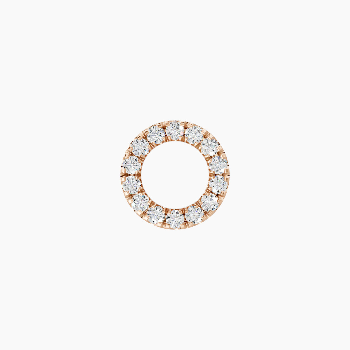 Sulis | 18k Rose Gold 6.5 mm Diamond Earring