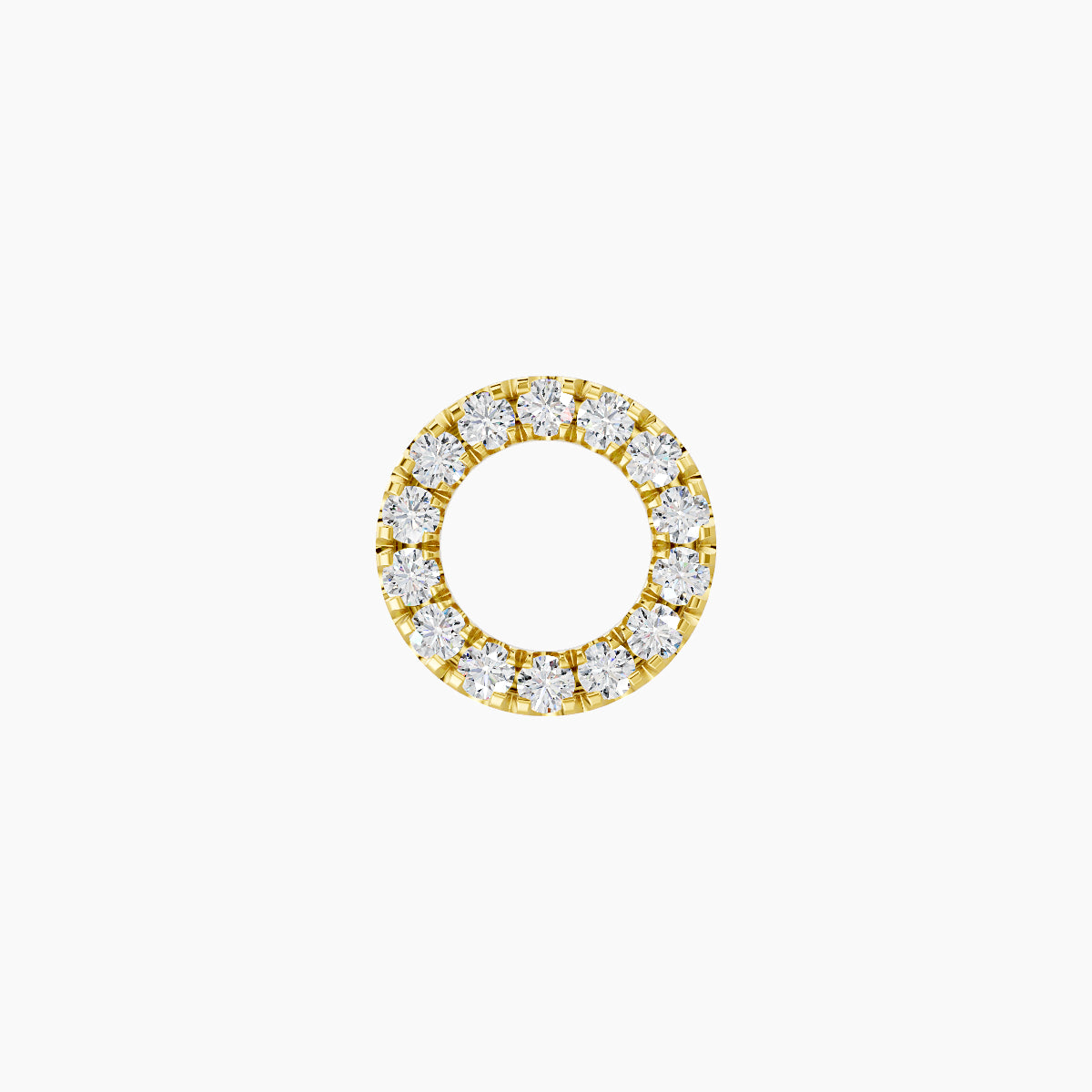 Sulis | 18k Yellow Gold 6.5 mm Diamond Earring