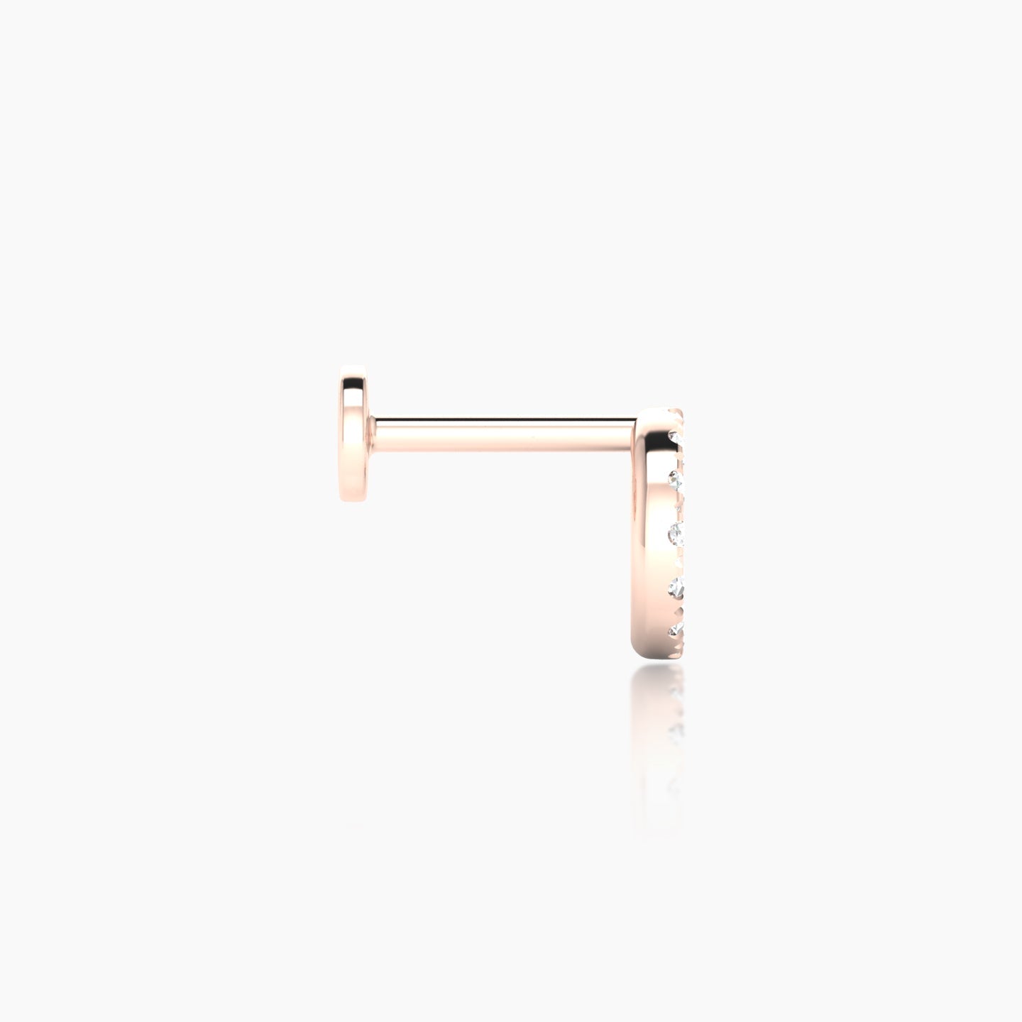 Sulis | 18k Rose Gold 6.5 mm Diamond Piercing