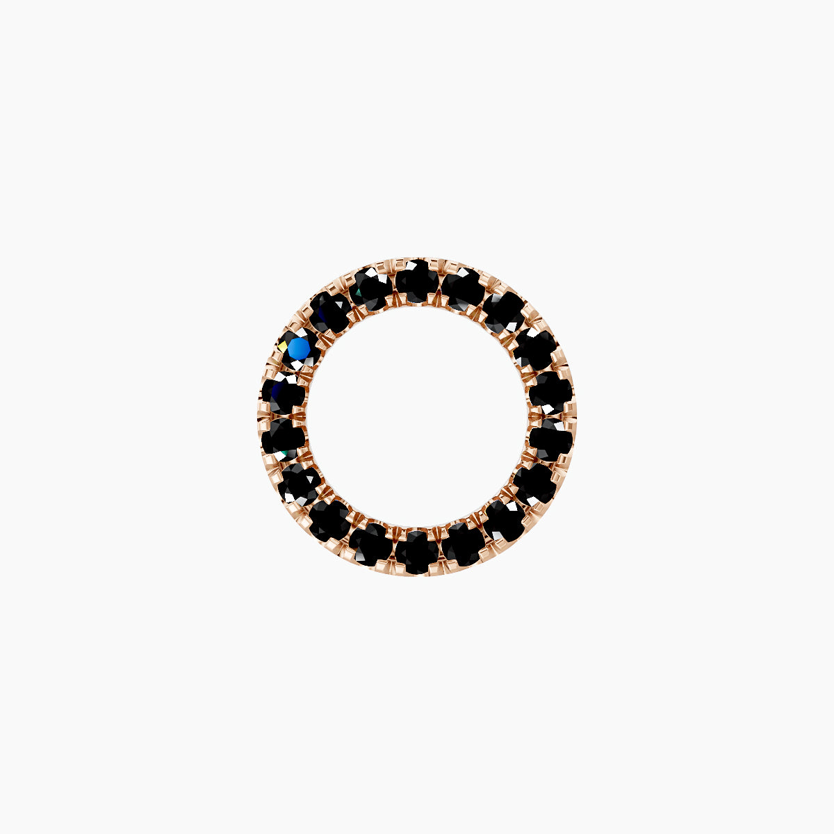 Sulis | 18k Rose Gold 5 mm 8 mm Black Diamond Piercing