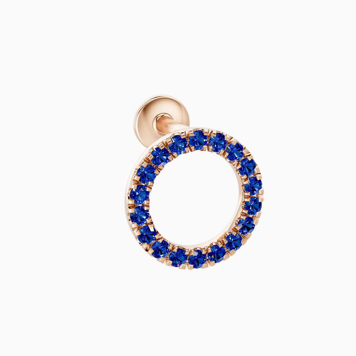 Sulis | 18k Rose Gold 5 mm 8 mm Sapphire Piercing