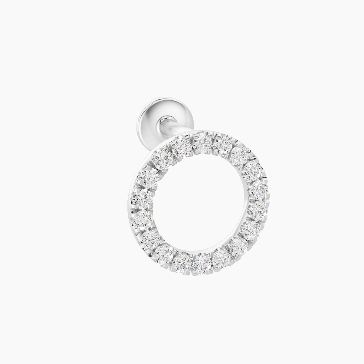 Sulis | 18k White Gold 8 mm 5 mm Diamond Piercing