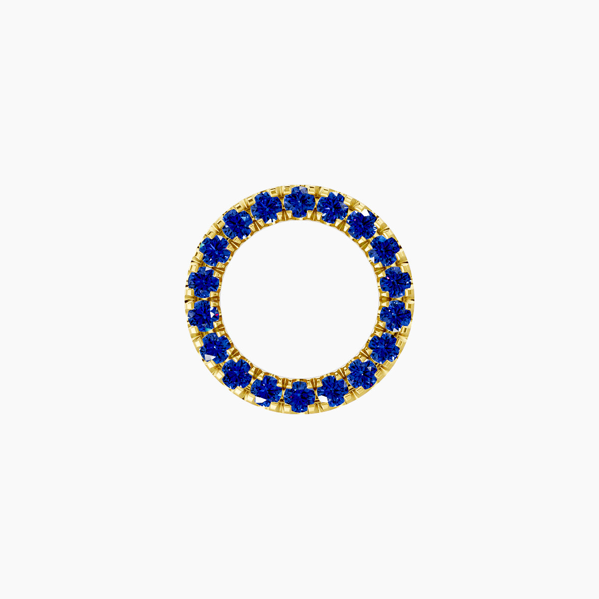 Sulis | 18k Yellow Gold 5 mm 8 mm Sapphire Piercing