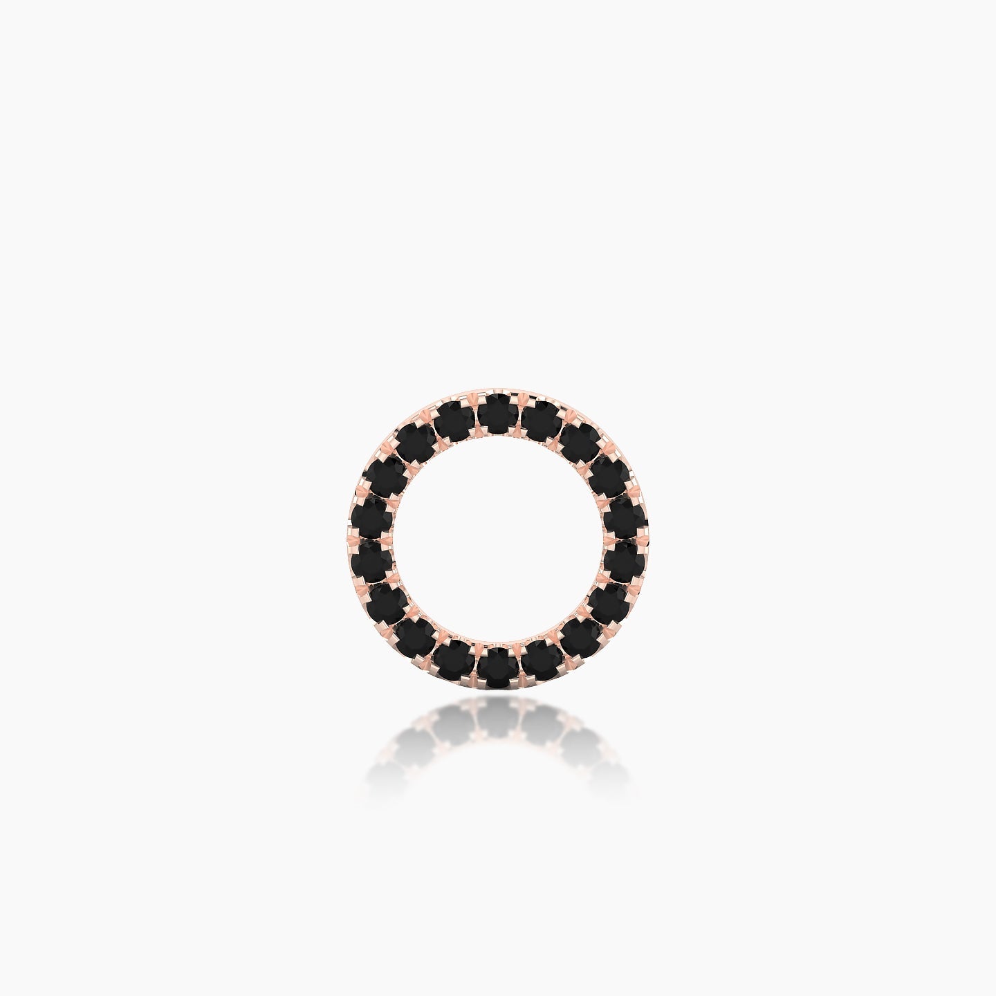 Sulis | 18k Rose Gold 5 mm 8 mm Black Diamond Piercing