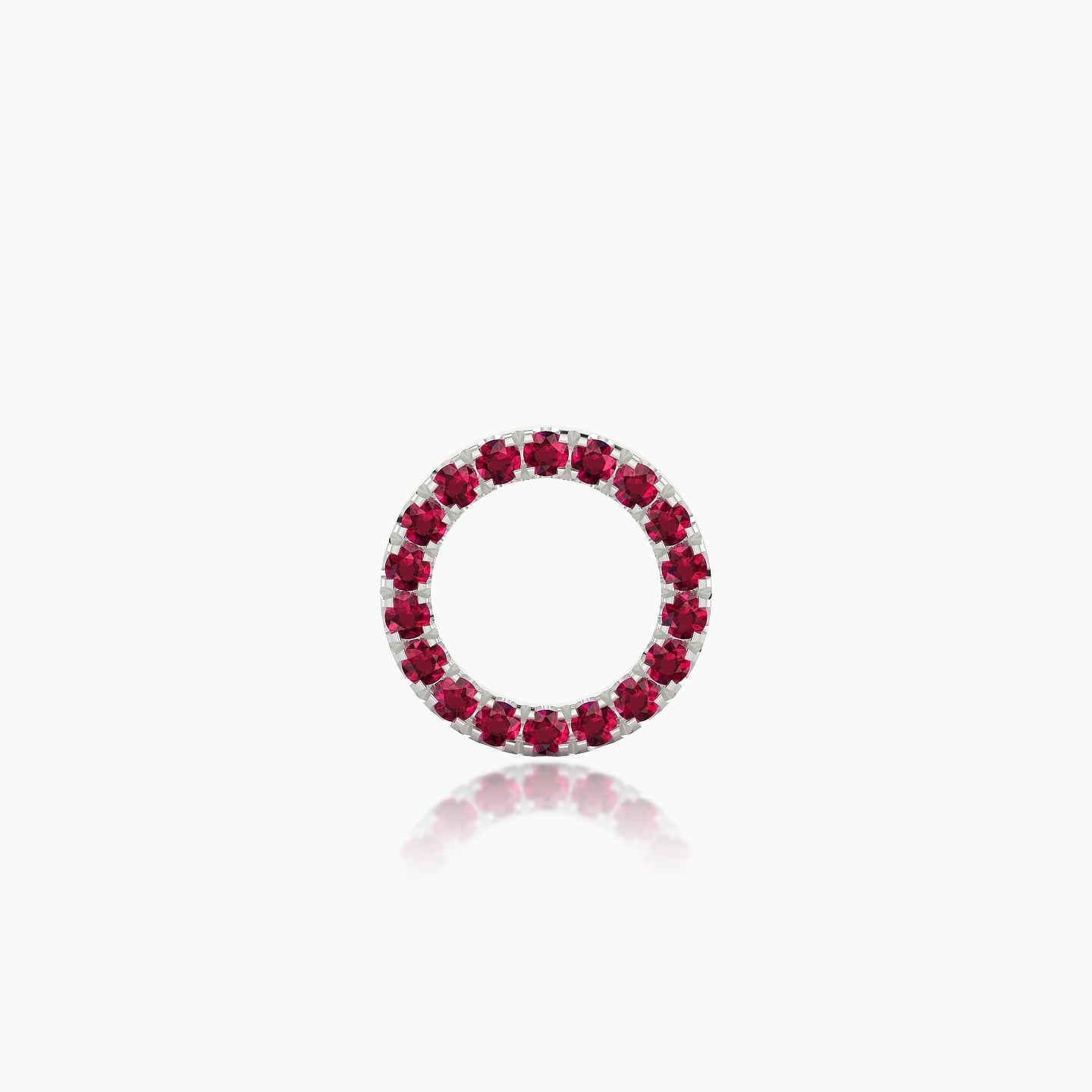 Sulis | 18k White Gold 5 mm 8 mm Ruby Piercing