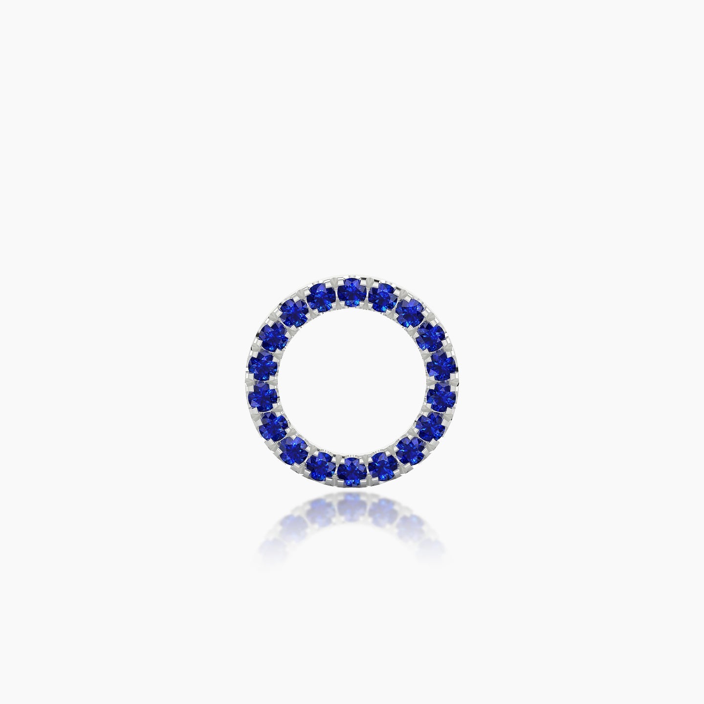 Sulis | 18k White Gold 5 mm 8 mm Sapphire Piercing