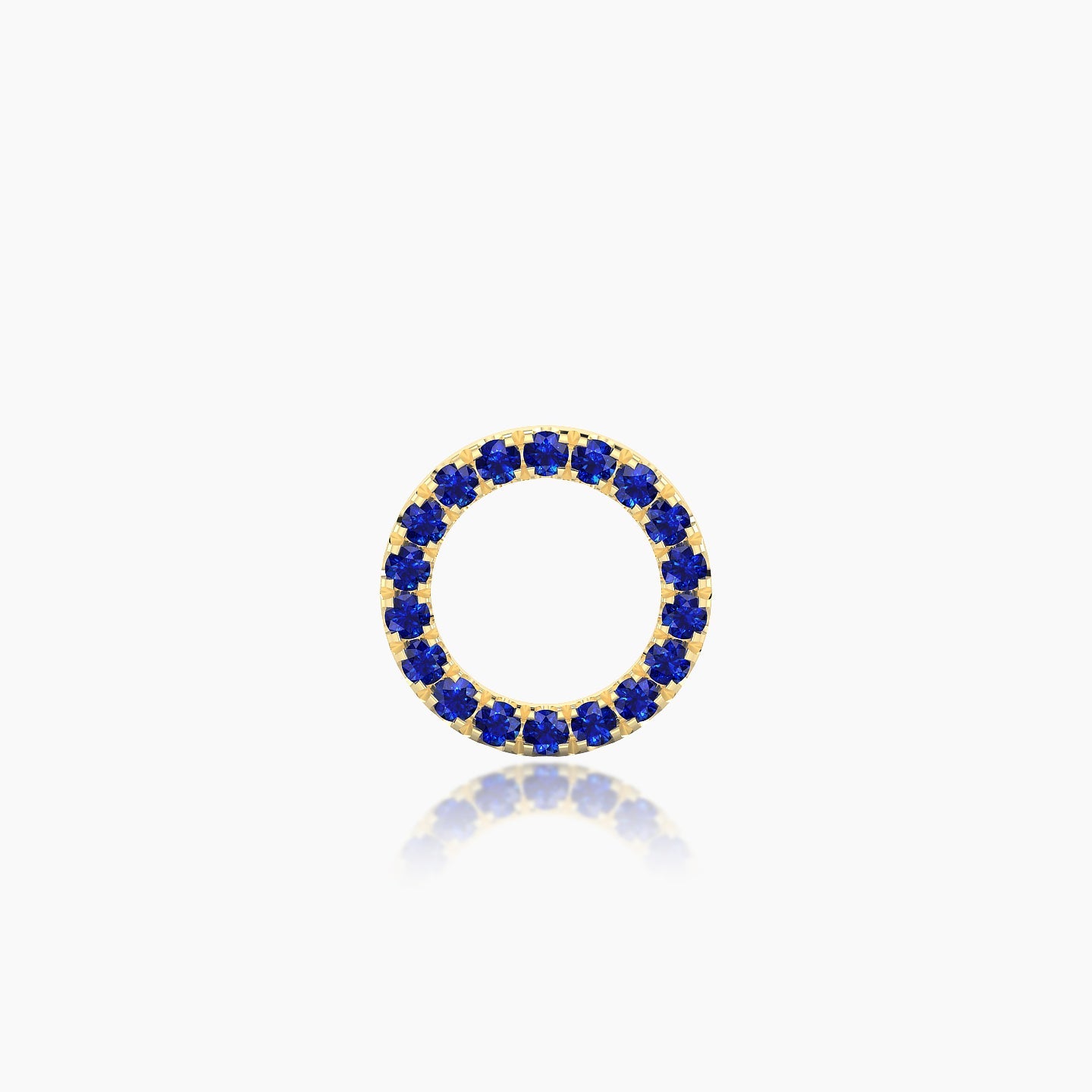 Sulis | 18k Yellow Gold 5 mm 8 mm Sapphire Piercing