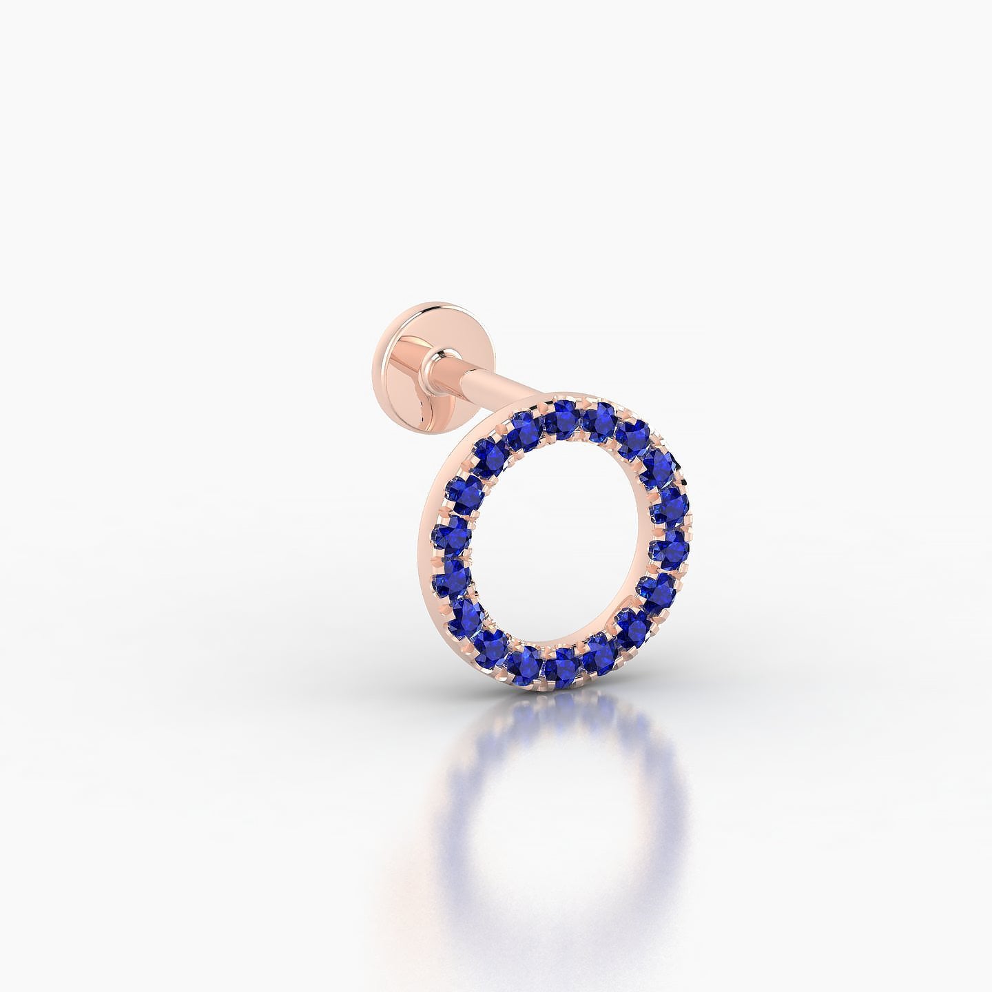 Sulis | 18k Rose Gold 5 mm 8 mm Sapphire Piercing