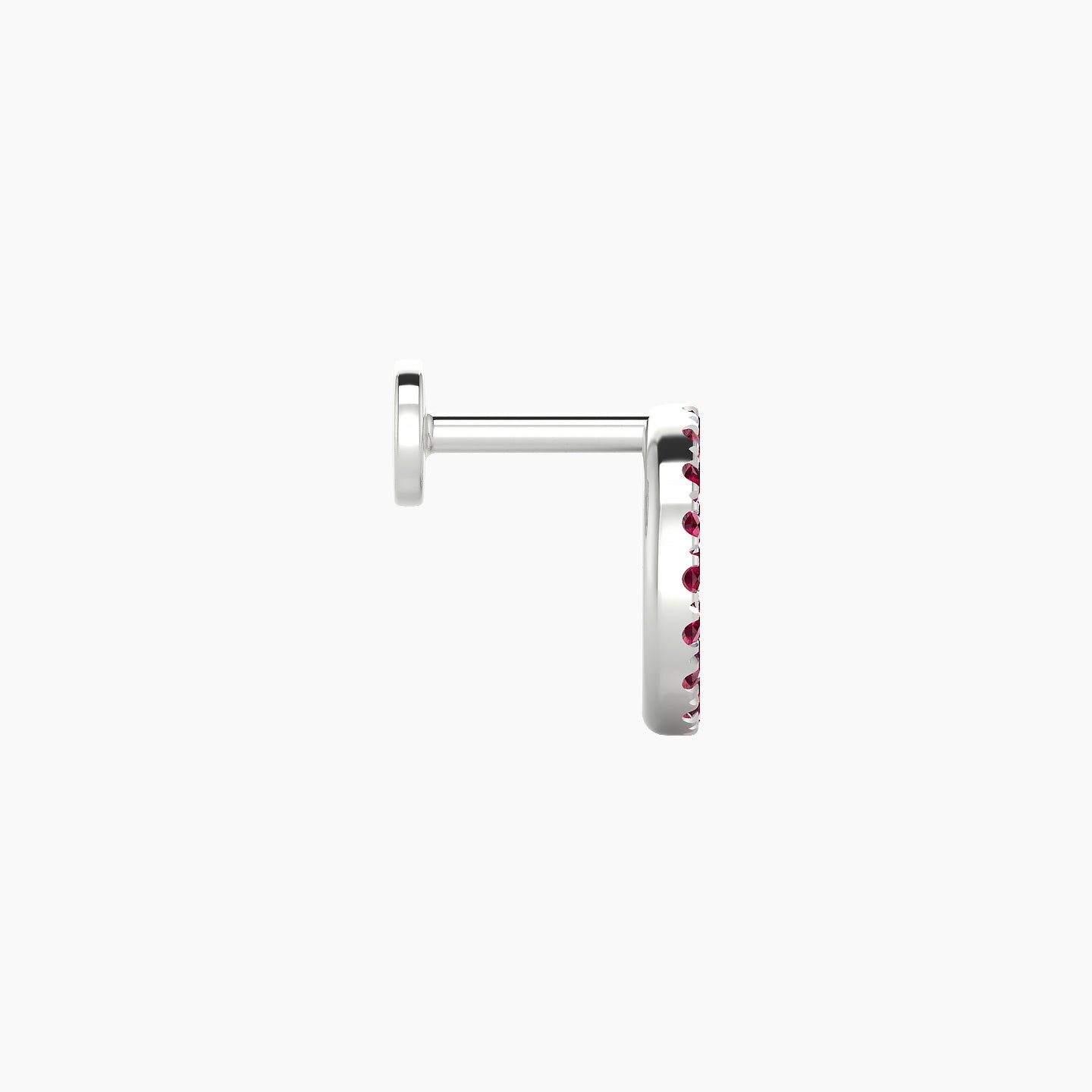 Sulis | 18k White Gold 5 mm 8 mm Ruby Piercing