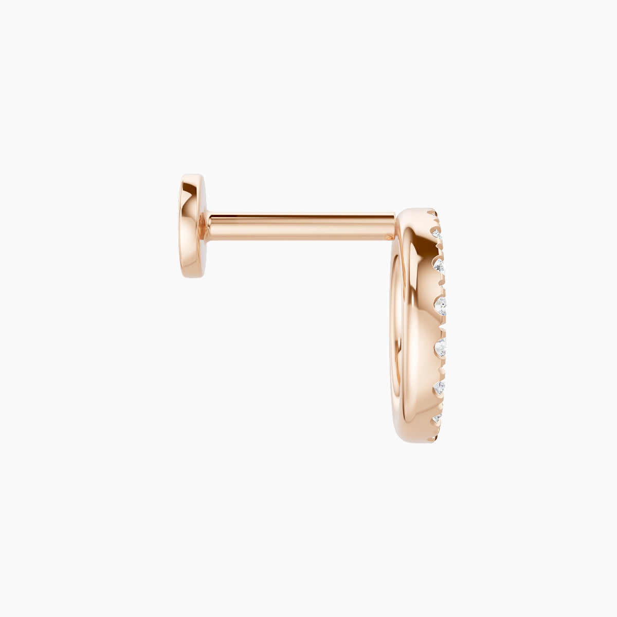 Sulis | 18k Rose Gold 8 mm 6.5 mm Diamond Piercing