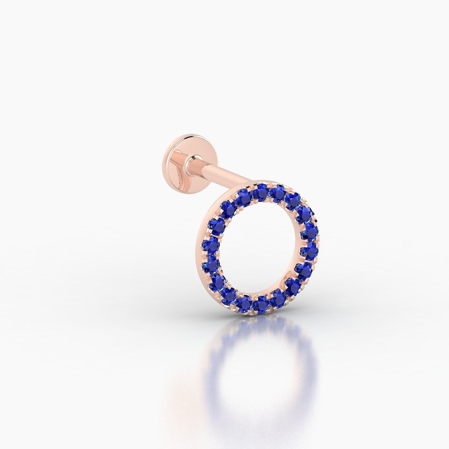 Sulis | 18k Rose Gold 6.5 mm 8 mm Sapphire Piercing