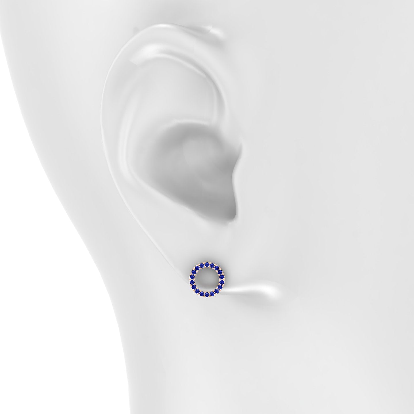 Sulis | 18k Rose Gold 6.5 mm 8 mm Sapphire Piercing