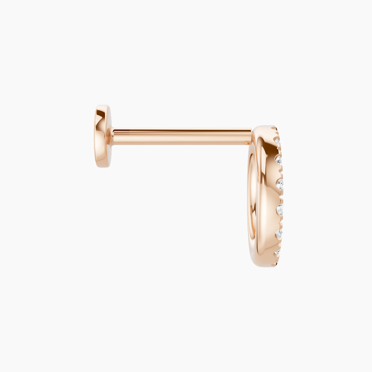 Sulis | 18k Rose Gold 8 mm 8 mm Diamond Piercing