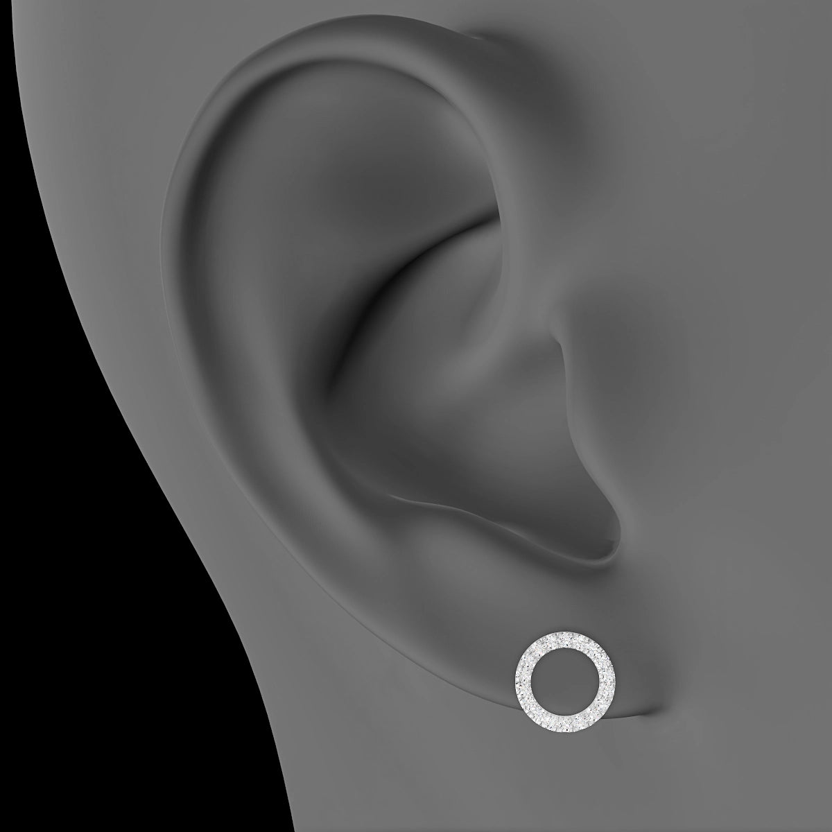 Sulis | 18k White Gold 8 mm 8 mm Diamond Piercing