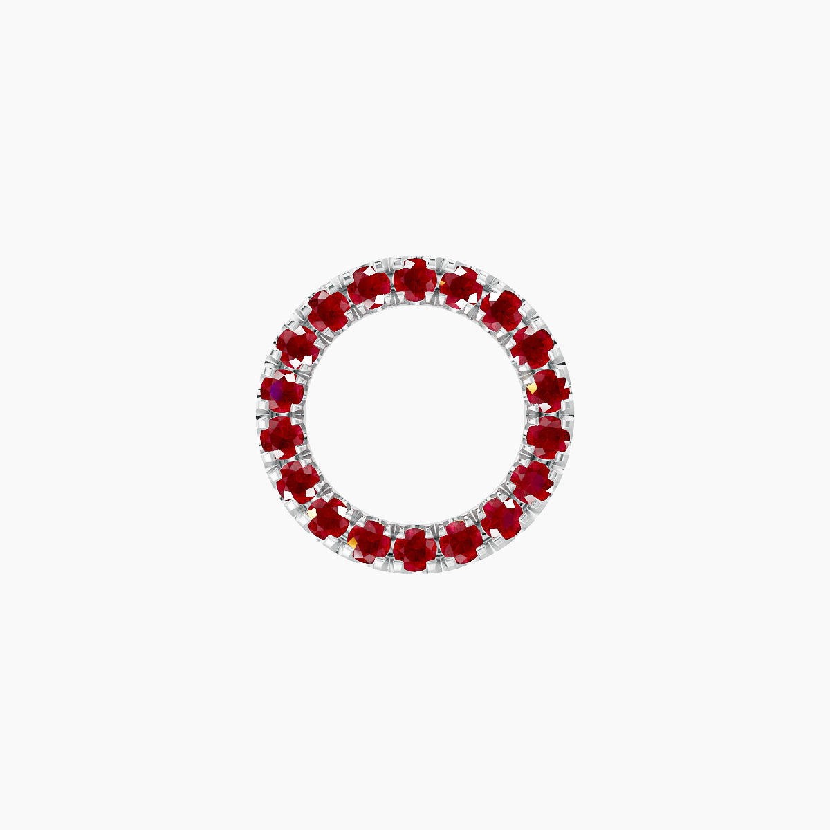 Sulis | 18k White Gold 8 mm 8 mm Ruby Piercing