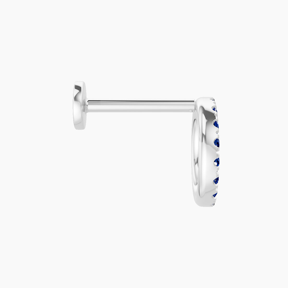 Sulis | 18k White Gold 8 mm 8 mm Sapphire Piercing