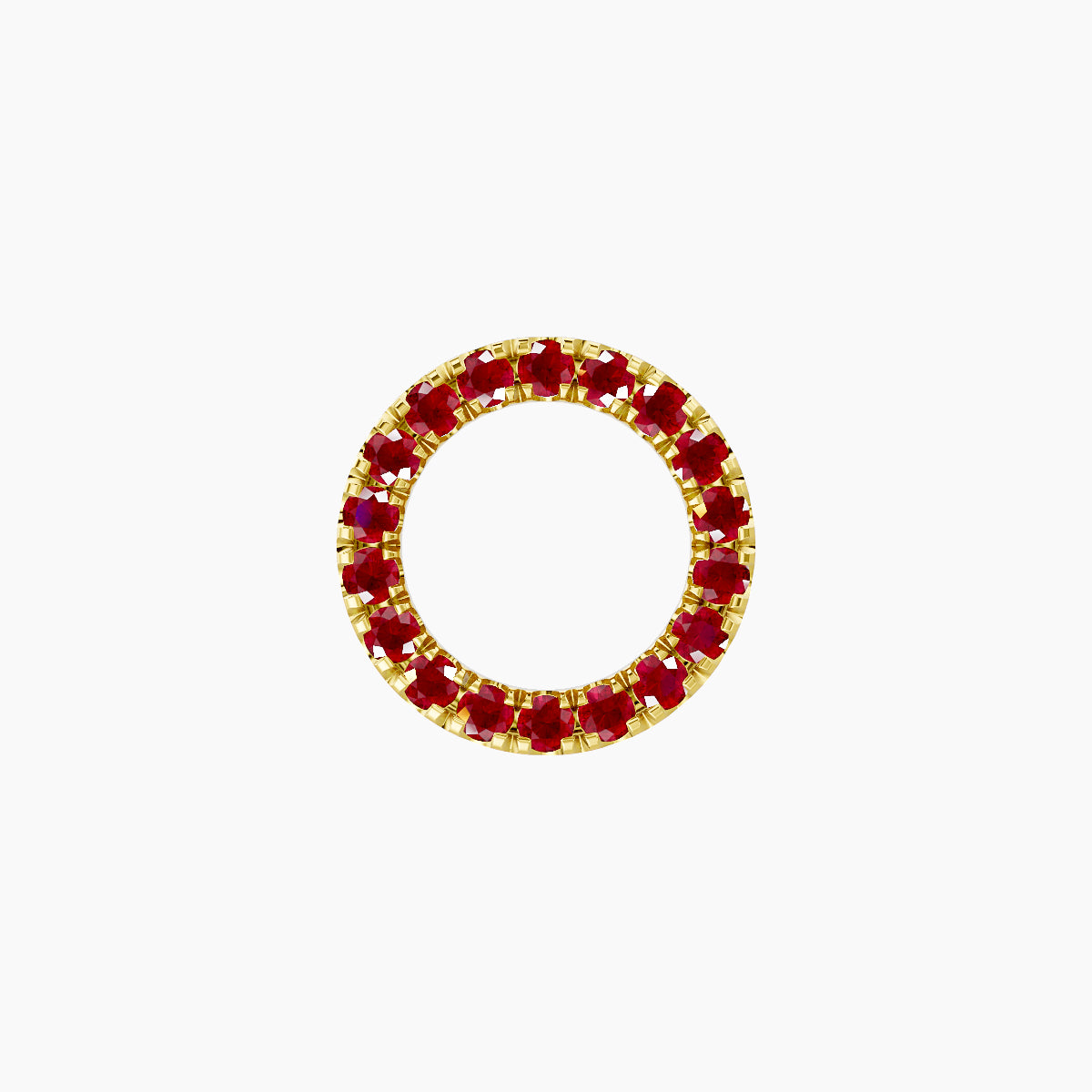 Sulis | 18k Yellow Gold 8 mm 8 mm Ruby Piercing