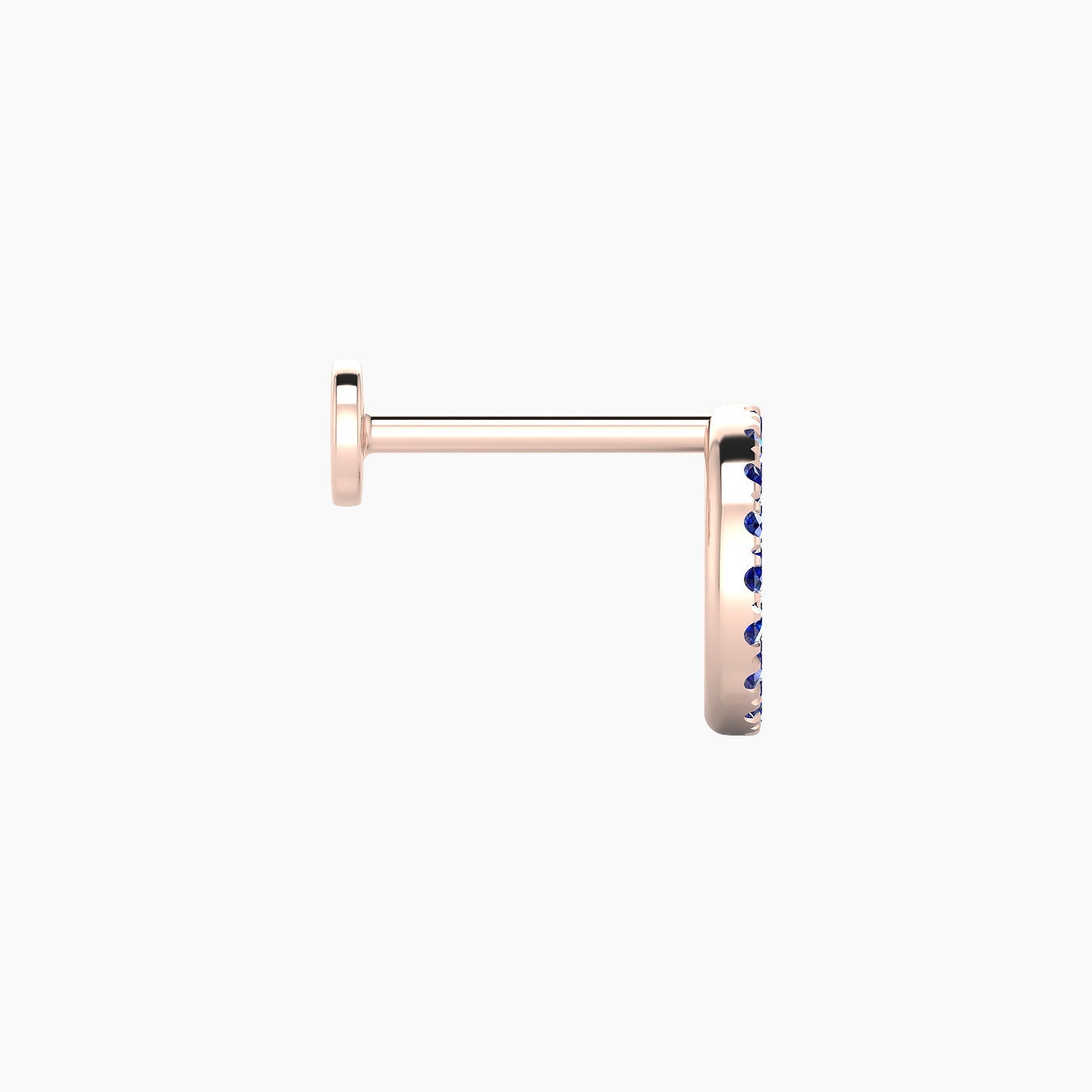 Sulis | 18k Rose Gold 8 mm 8 mm Sapphire Piercing