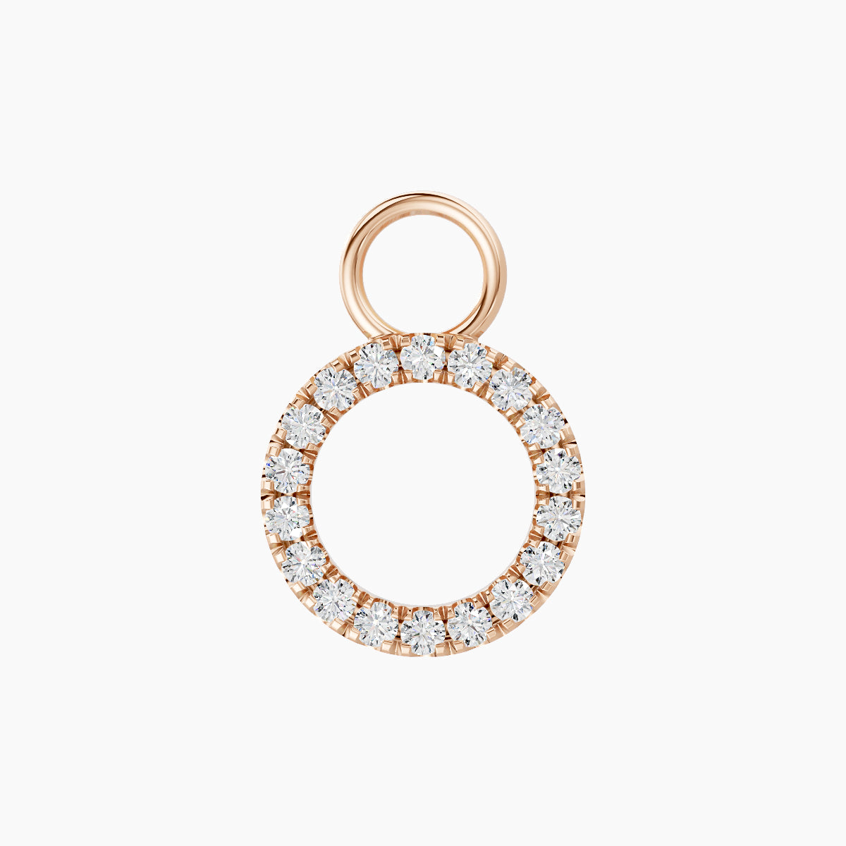 Sulis | 18k Rose Gold 8 mm Diamond Charm