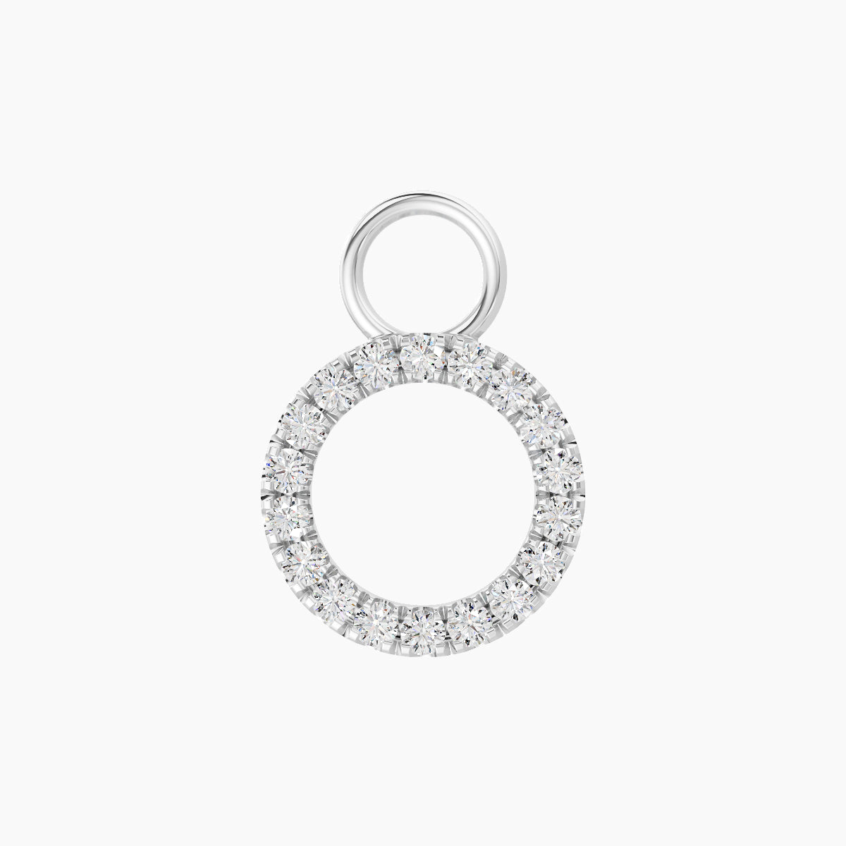 Sulis | 18k White Gold 8 mm Diamond Charm