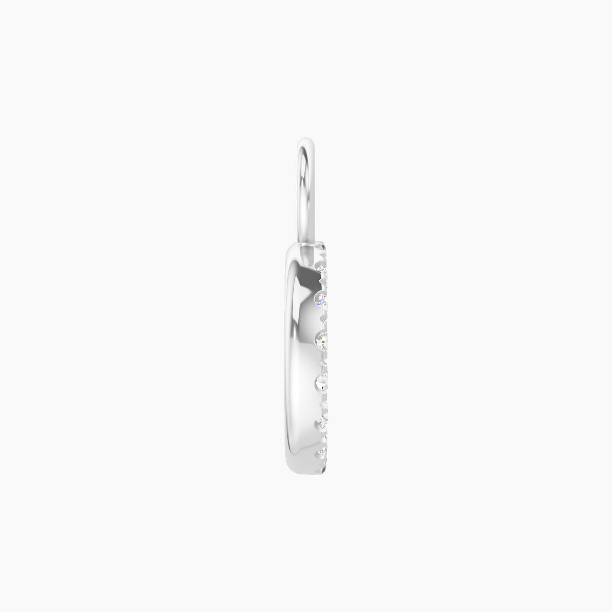 Sulis | 18k White Gold 8 mm Diamond Charm
