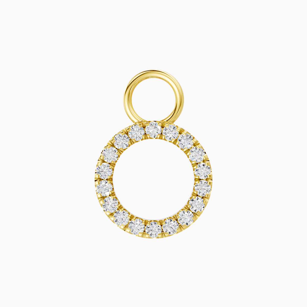 Sulis | 18k Yellow Gold 8 mm Diamond Charm
