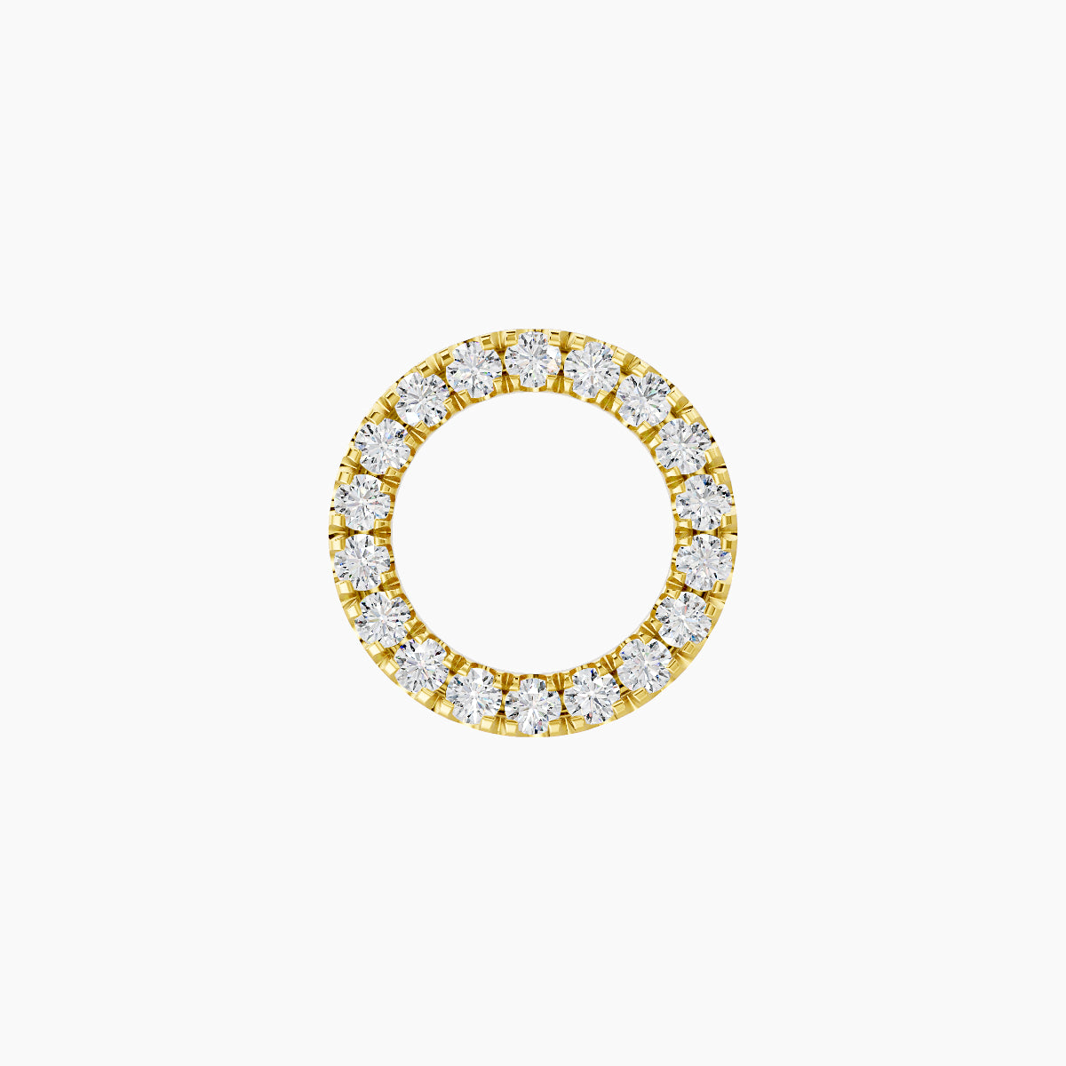 Sulis | 18k Yellow Gold 8 mm Diamond Earring