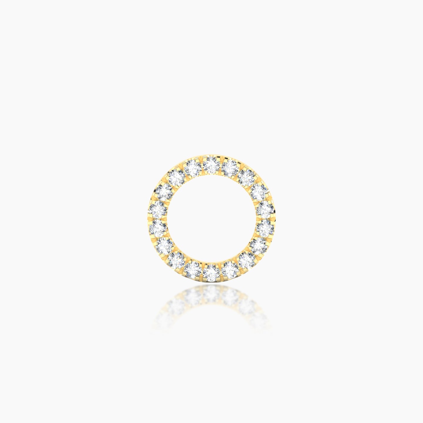 Sulis | 18k Yellow Gold 8 mm Diamond Earring