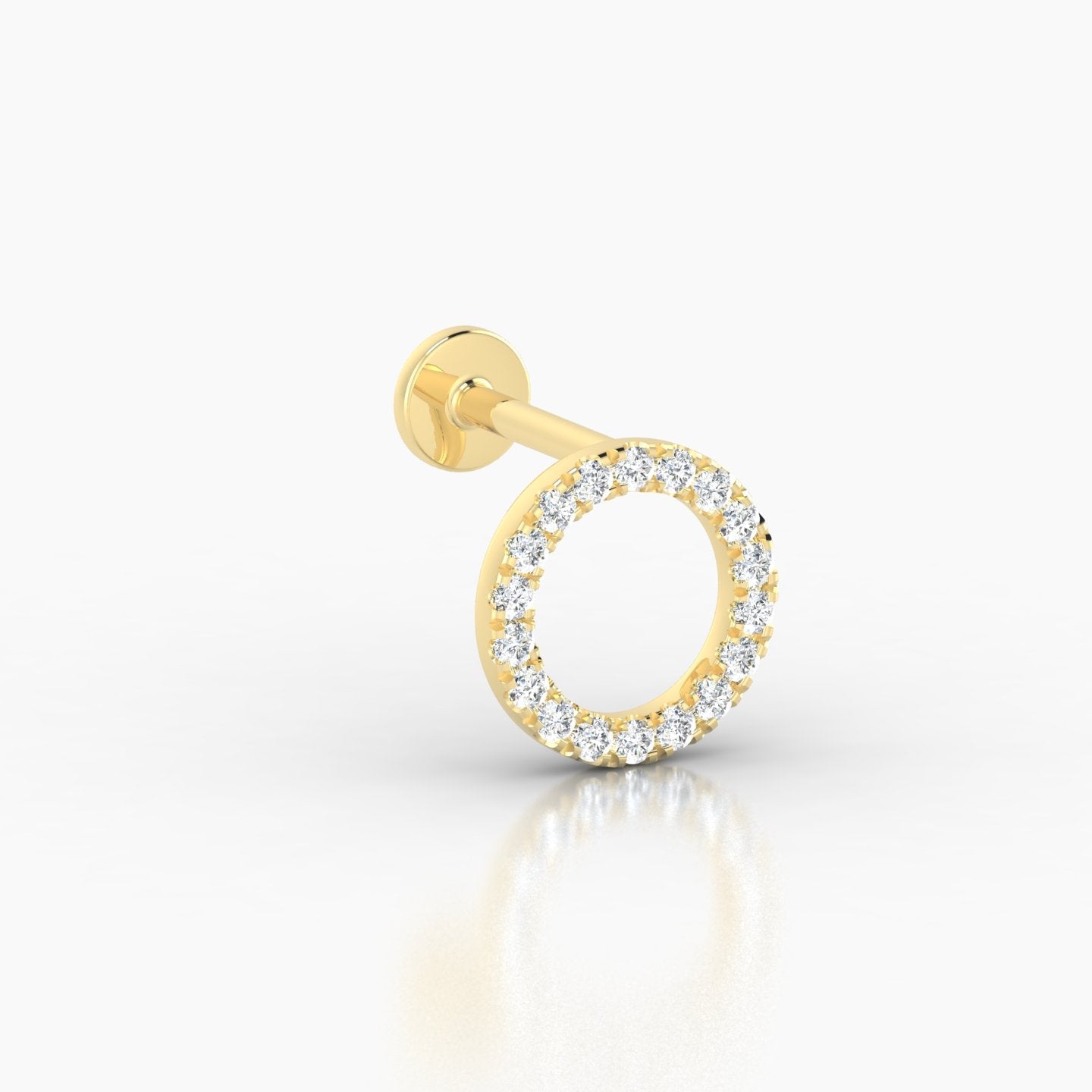 Sulis | 18k Yellow Gold 8 mm Diamond Piercing